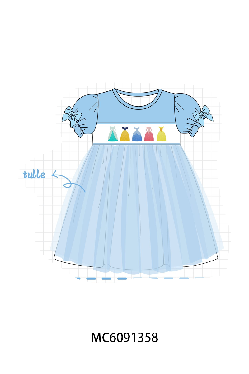PO107 Blue princess embroidery collection  ETA MARCH
