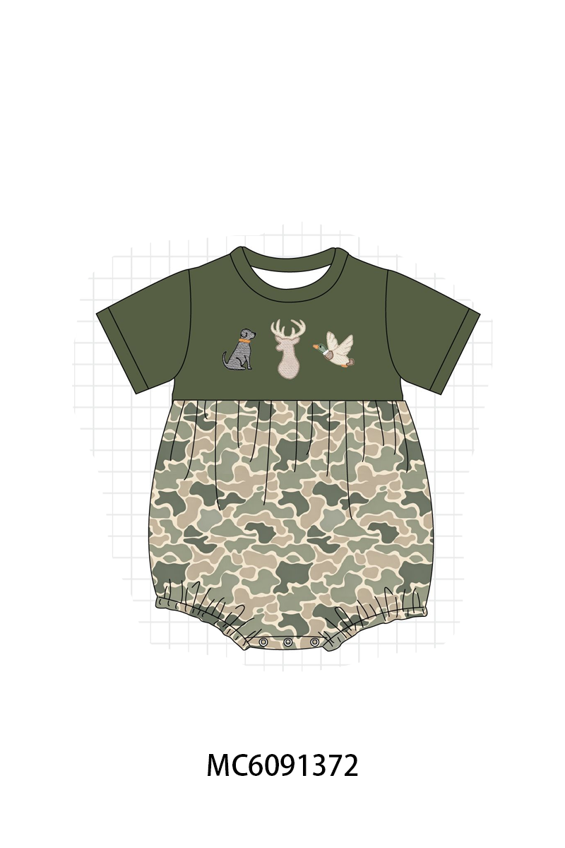 PO107 Olive camo hunting embroidery collection  ETA MARCH
