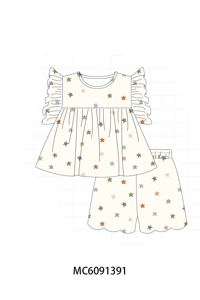 PO107 Beige star print collection  ETA MARCH