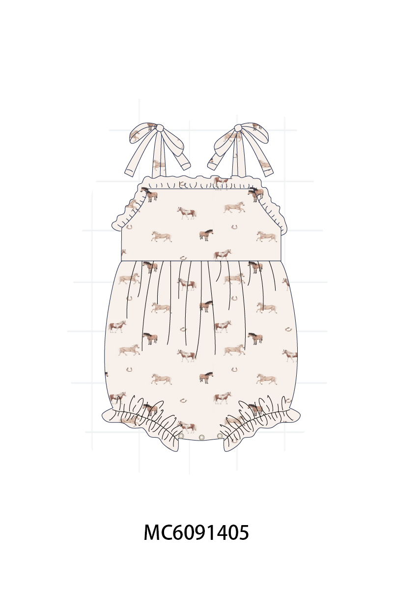 PO107 Horse print ruffle collection  ETA MARCH