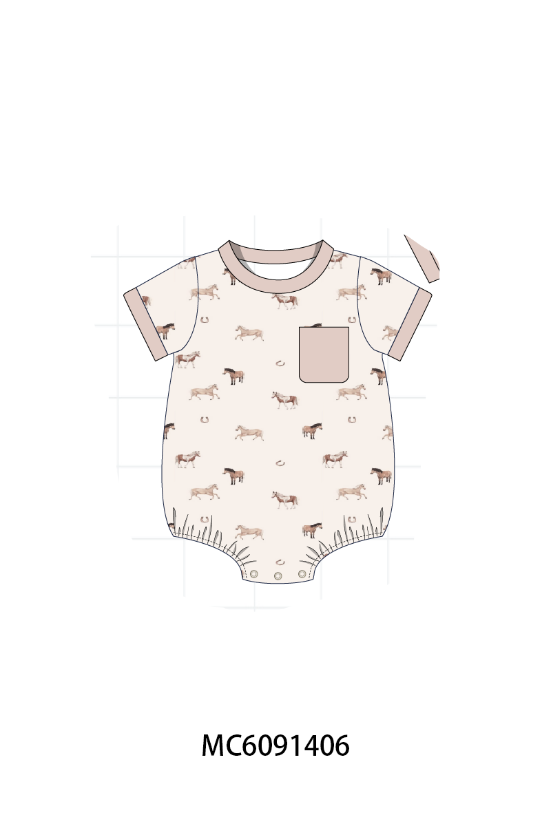 PO107 Horse print ruffle collection  ETA MARCH