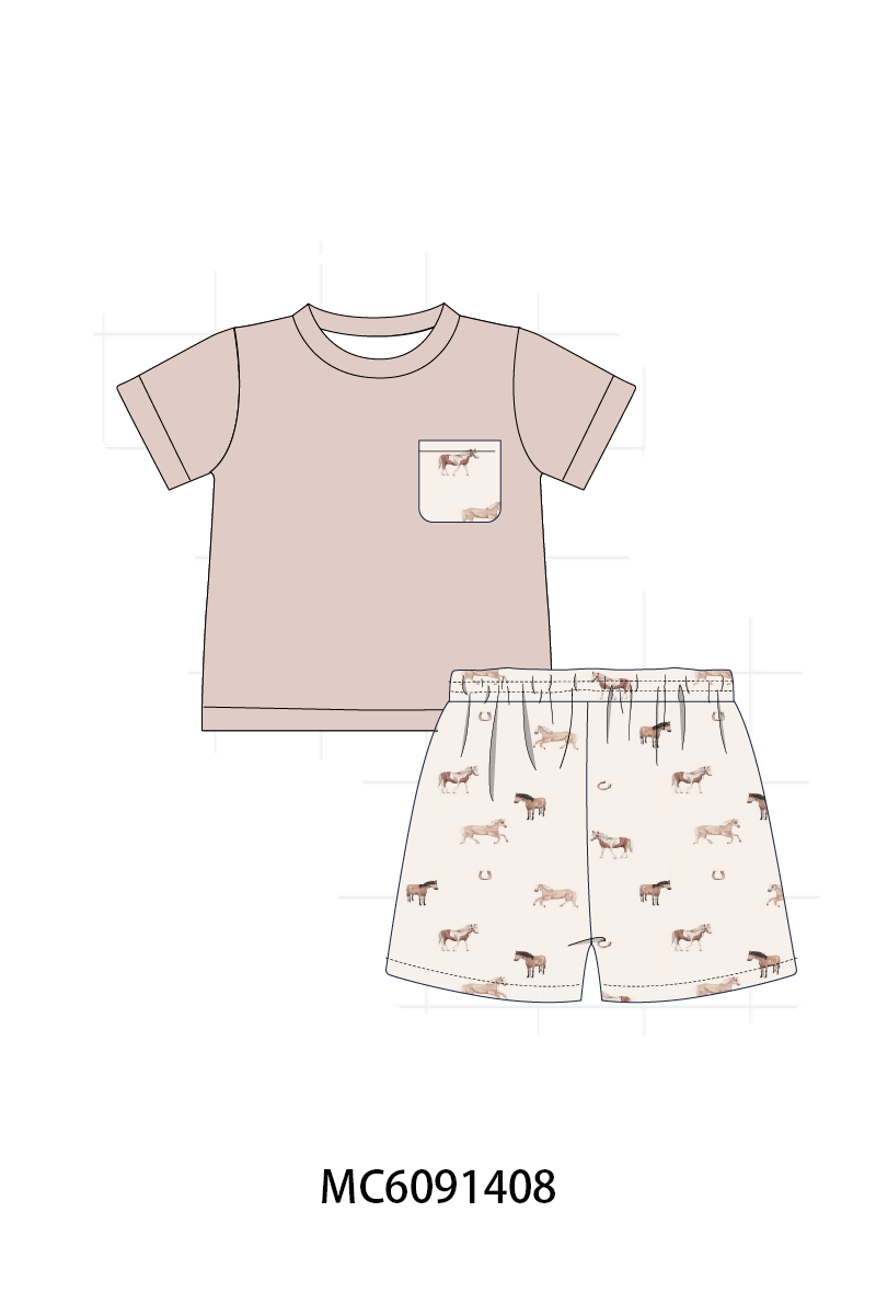 PO107 Horse print ruffle collection  ETA MARCH