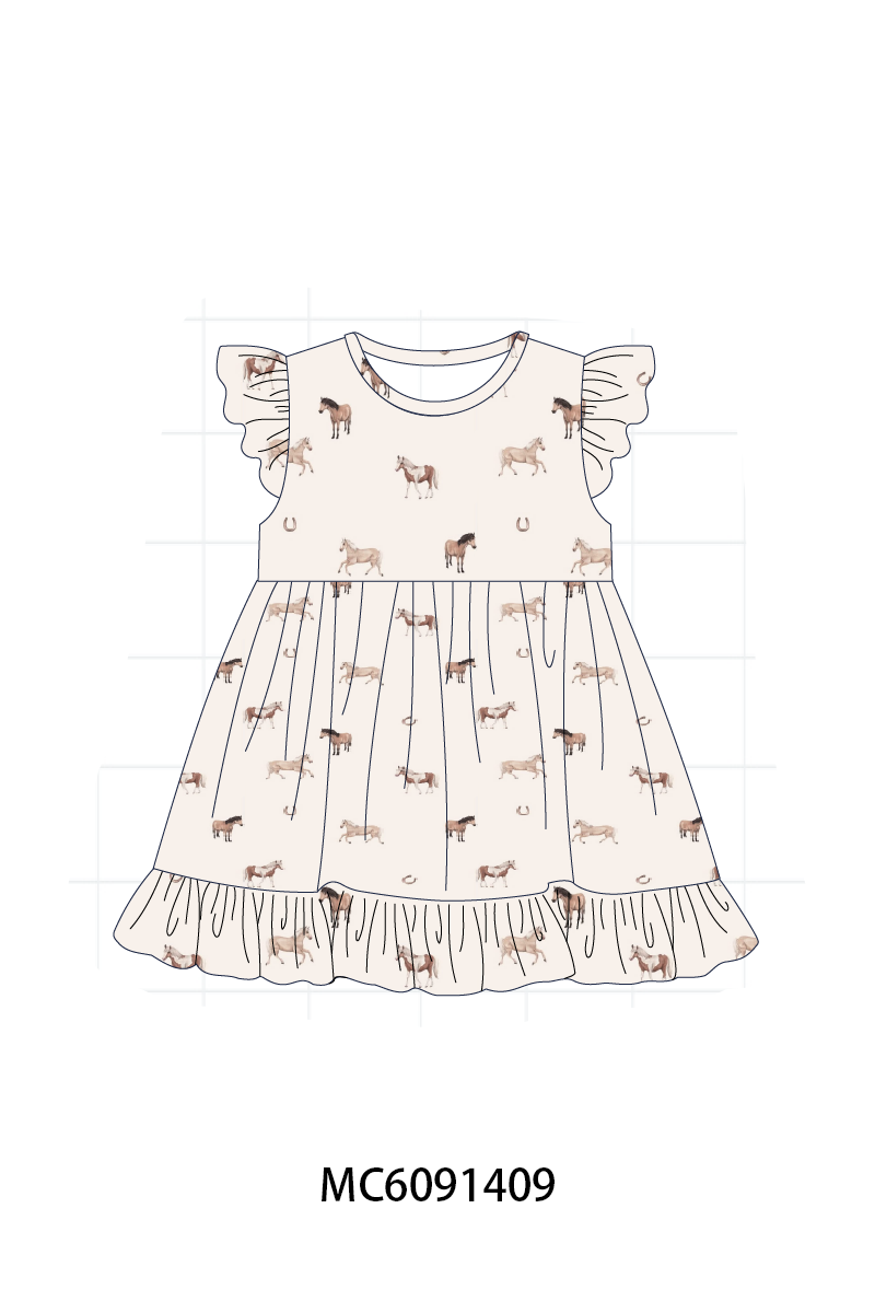 PO107 Horse print ruffle collection  ETA MARCH