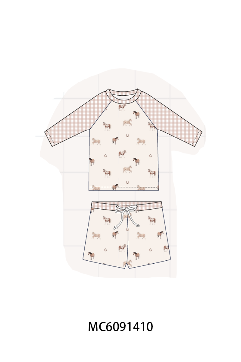 PO107 Horse print ruffle collection  ETA MARCH