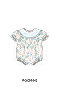 PO107 Pink&blue floral mama's bestle embroidery collection  ETA MARCH