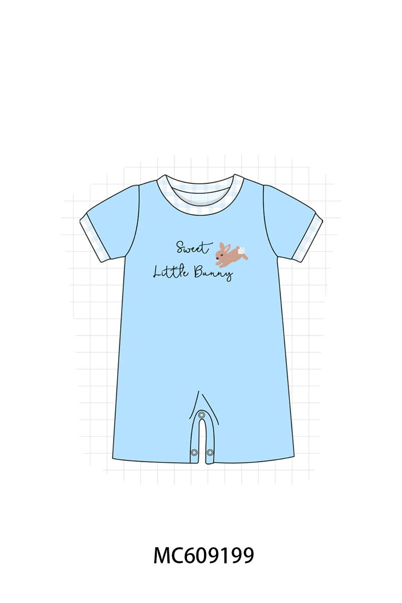 ETA MARCH 2026-po104 Pink&blue sweet little bunny embroidery floral collection