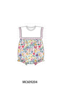ETA MARCH 2026-po104 Pink meadow floral embroidery ruffle collection