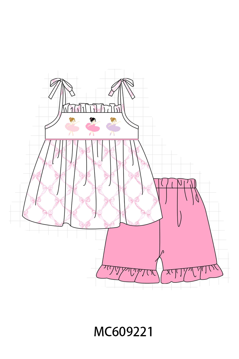 ETA MARCH 2026-po104 Pink ballet girl embroidery bow collection