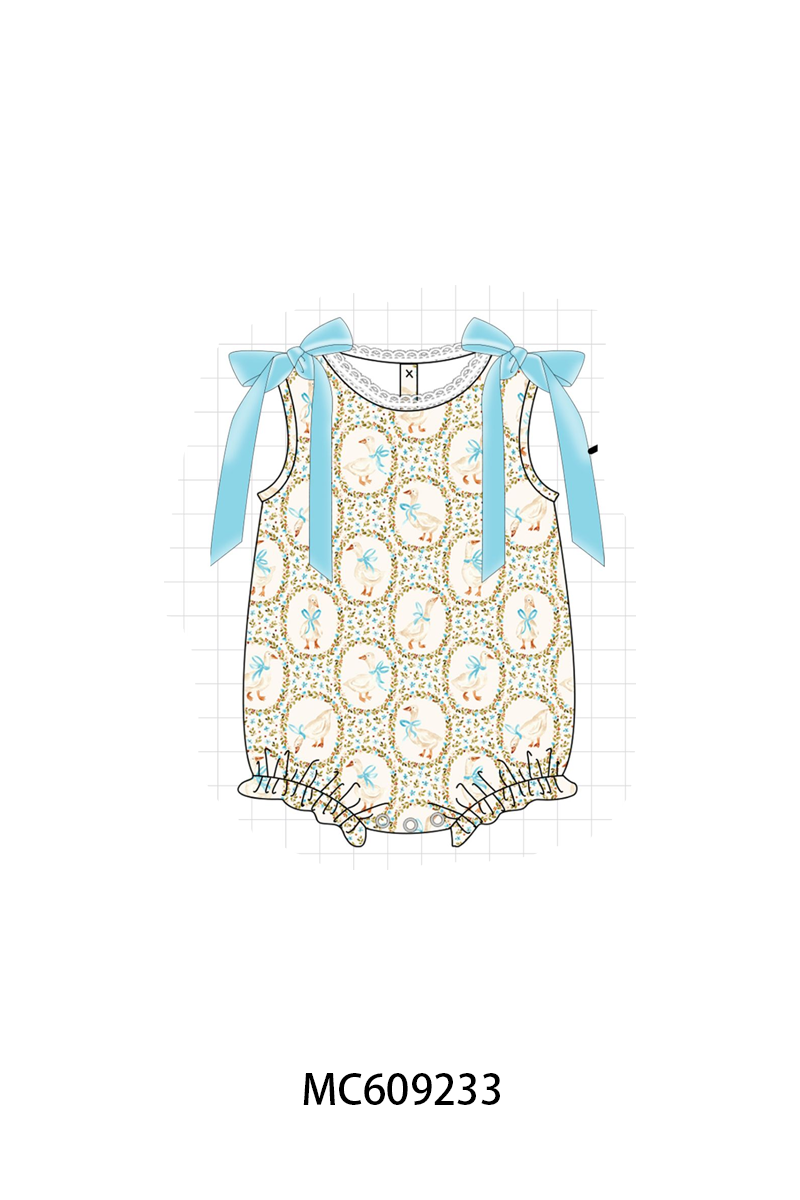 ETA MARCH 2026-po104 Blue goose floral ruffle collection