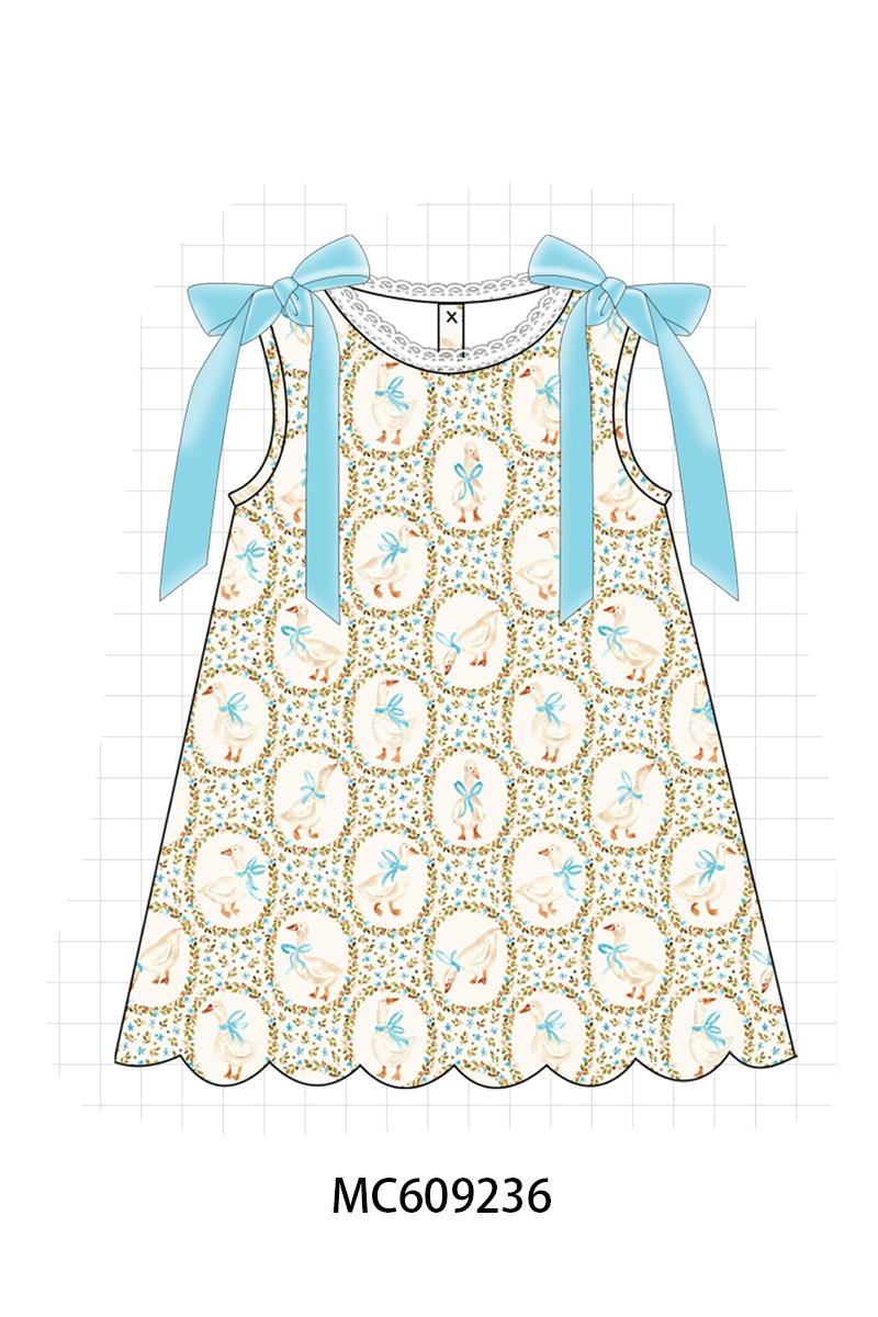 ETA MARCH 2026-po104 Blue goose floral ruffle collection