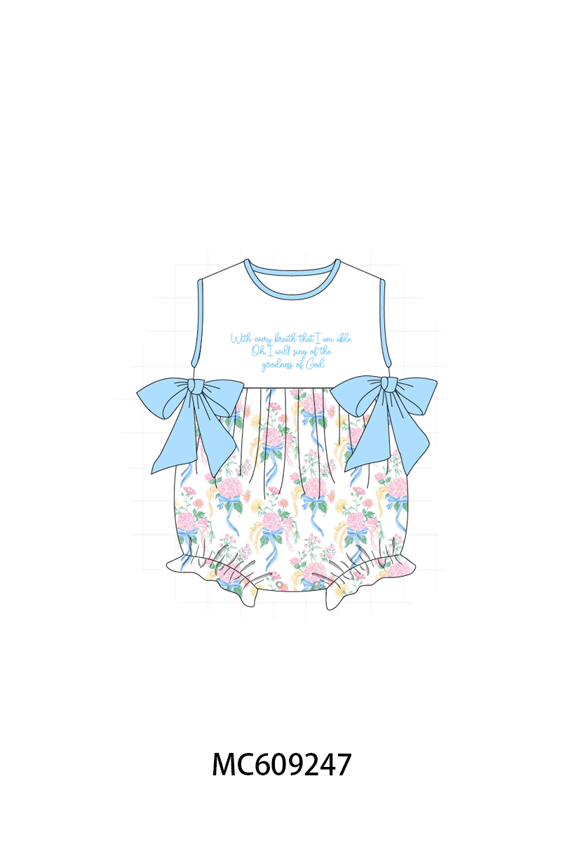 ETA MARCH 2026-po104 Blue goodness of god embroidery floral collection