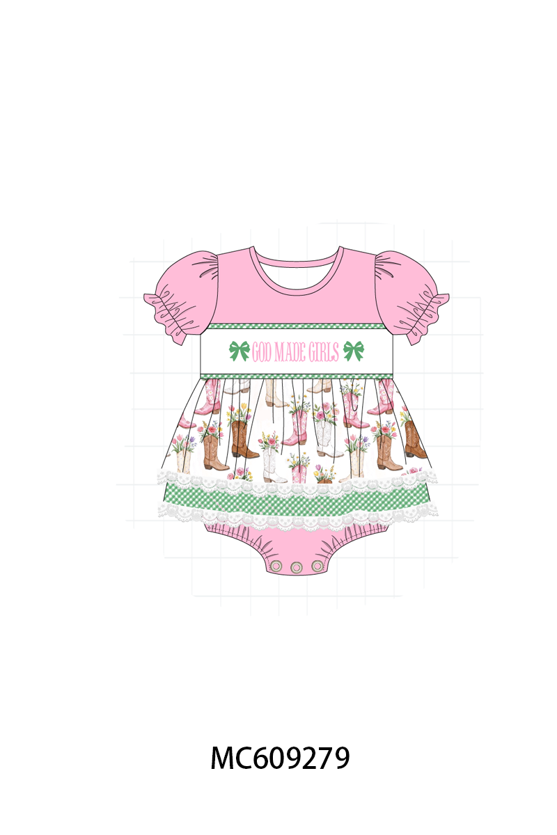 ETA MARCH 2026-po104 Pink god made girls embroidery boots collection