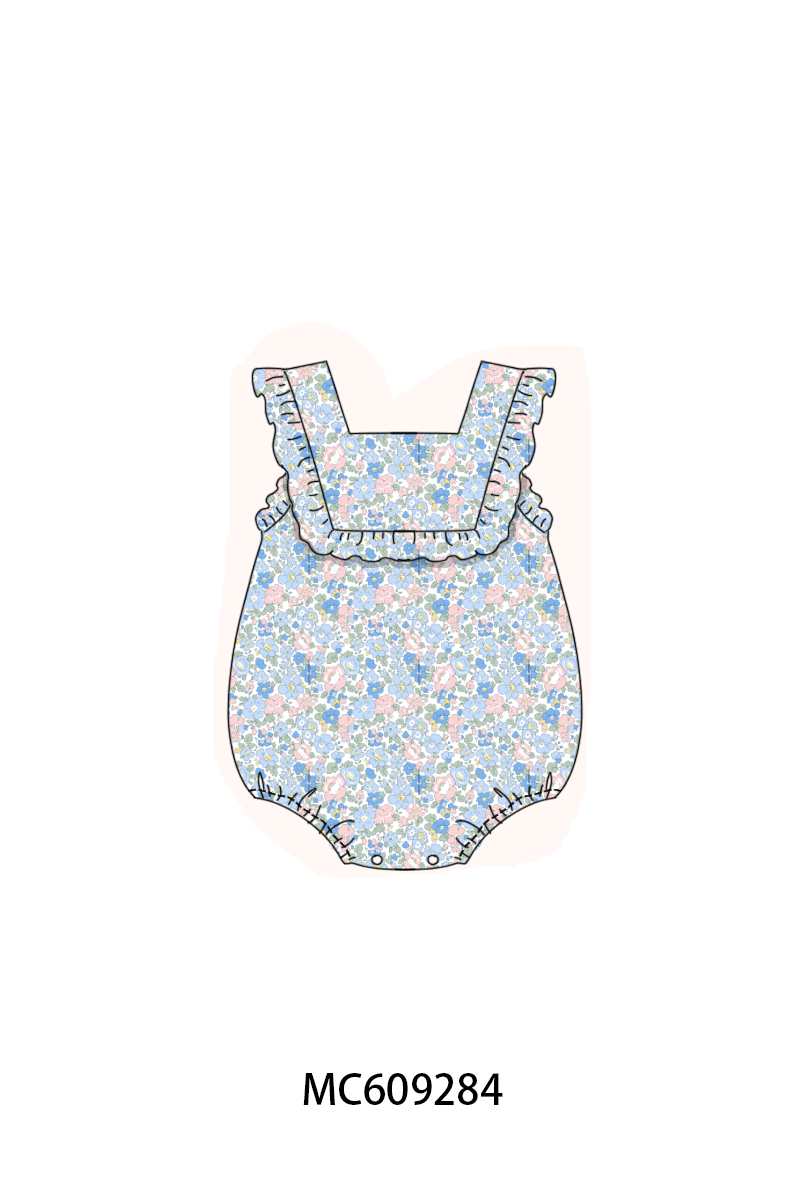 ETA MARCH 2026-po104 Blue floral ruffle collection