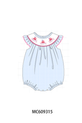 ETA MARCH 2026-po104 Blue octopus embroidery gingham collection