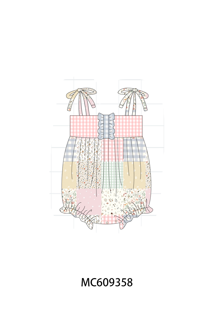 ETA MARCH 2026-po104 Pink floral patchwork ruffle collection 1