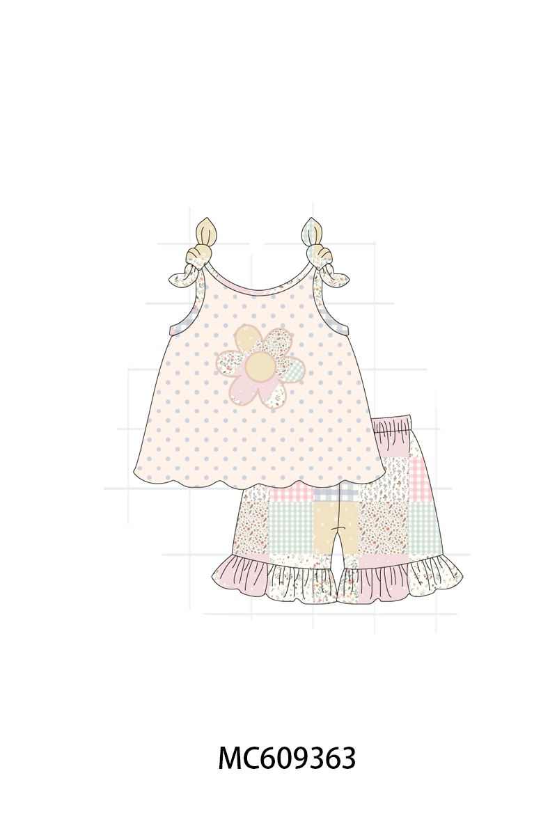 ETA MARCH 2026-po104 Pink floral patchwork ruffle collection 1