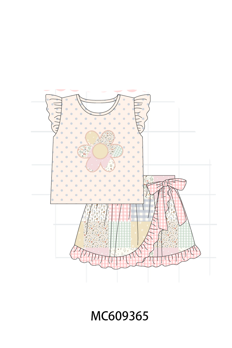 ETA MARCH 2026-po104 Pink floral patchwork ruffle collection 2