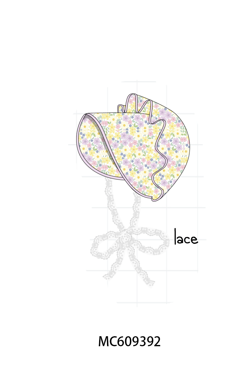 ETA MARCH 2026-po104 Purple floral  embroidery ruffle collection