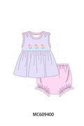 ETA MARCH 2026-po104 Purple stripe floral embroidery collection