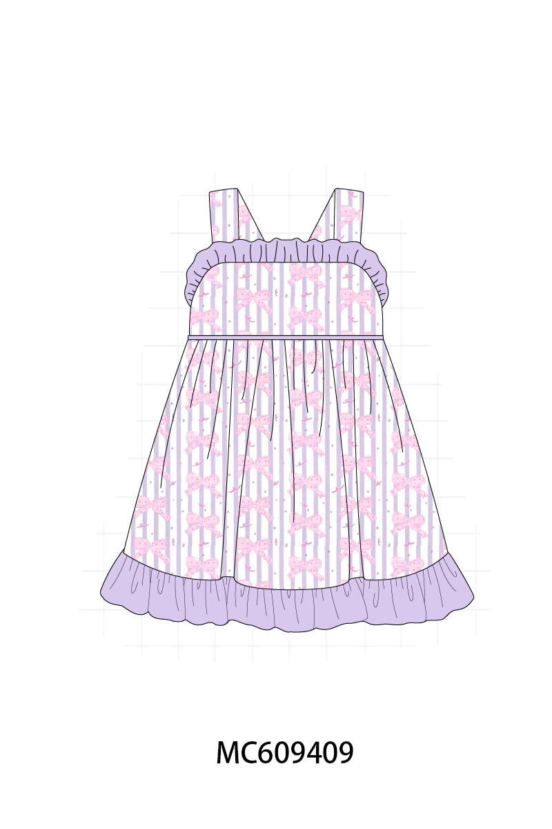 ETA MARCH 2026-po104 Lavender bow ruffle collection