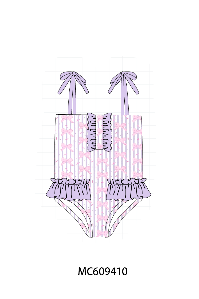 ETA MARCH 2026-po104 Lavender bow ruffle collection
