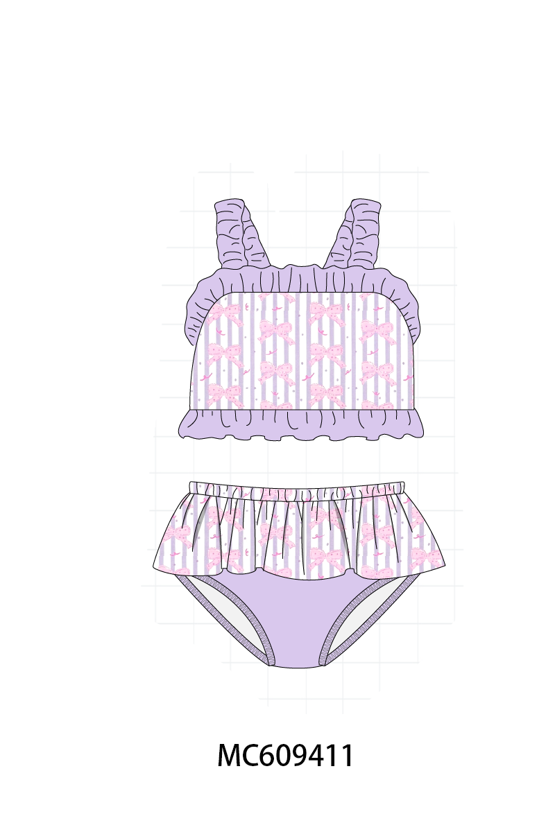 ETA MARCH 2026-po104 Lavender bow ruffle collection