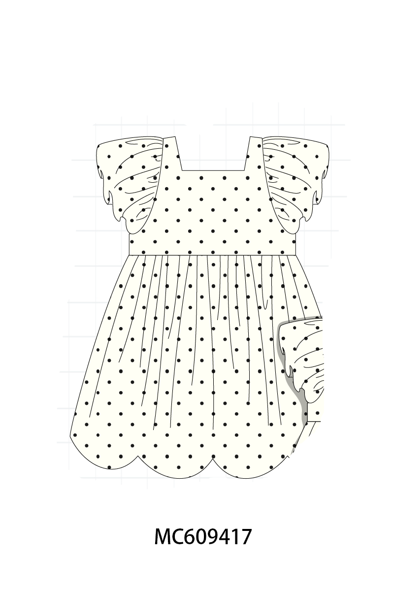 ETA MARCH 2026-po104 Beige dot ruffle collection