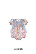 ETA MARCH 2026-po104 Blue floral smocked collection