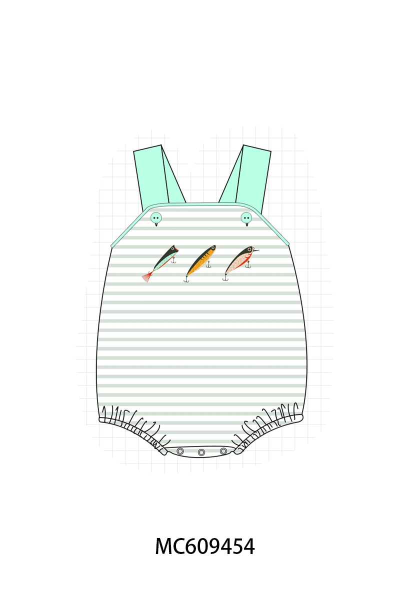ETA MARCH 2026-po104 Mint fish french knot stripe collection