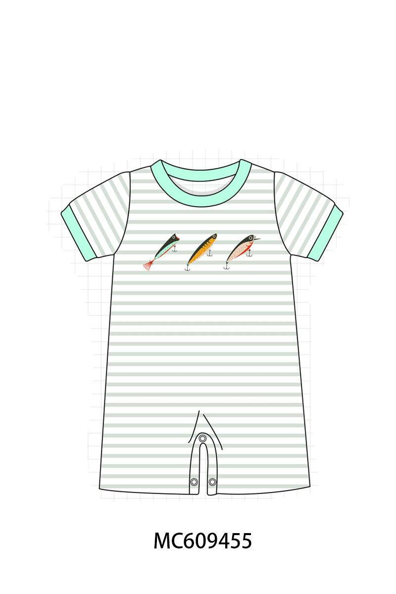 ETA MARCH 2026-po104 Mint fish french knot stripe collection