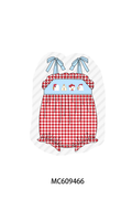 ETA MARCH 2026-po104 Red chicken embroidery gingham collection