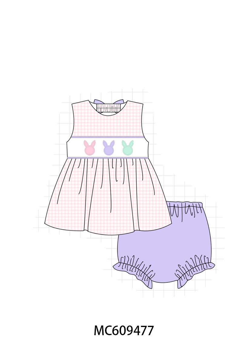 ETA MARCH 2026-po104 Purple easter bunny embroidery collection