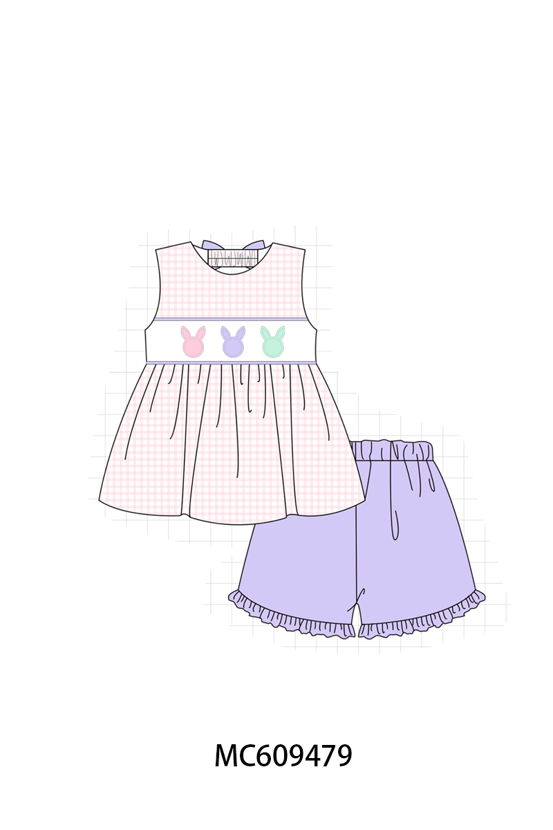 ETA MARCH 2026-po104 Purple easter bunny embroidery collection