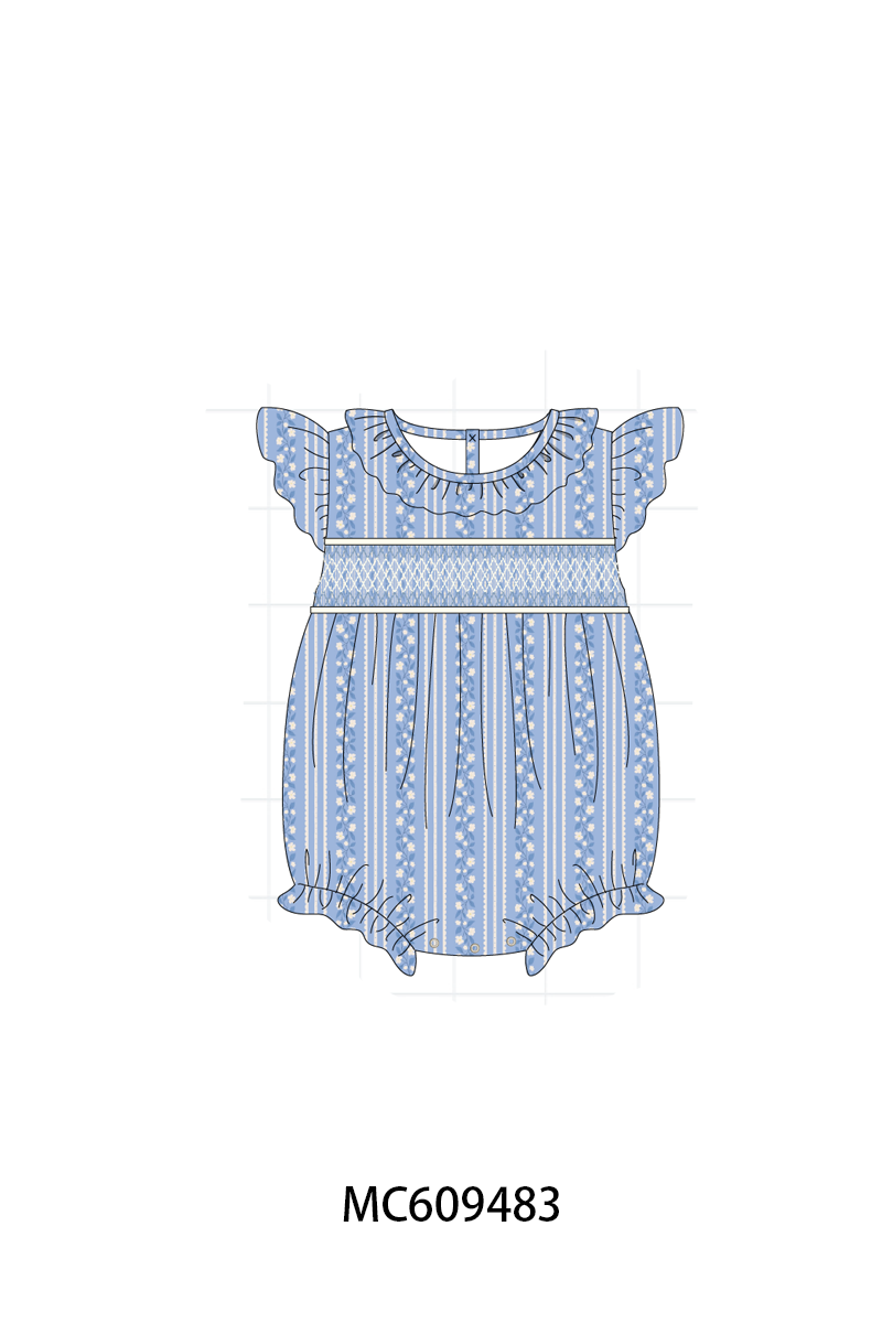 ETA MARCH 2026-po104 Blue floral smocked collection 2