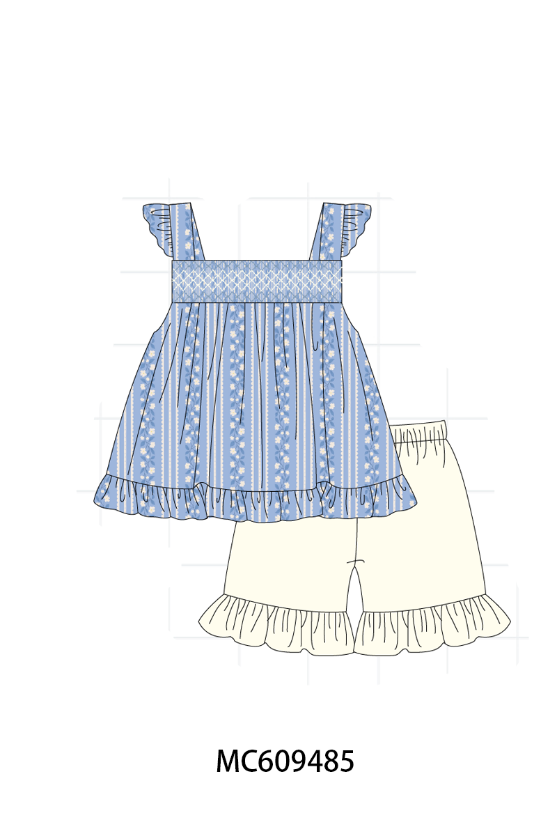 ETA MARCH 2026-po104 Blue floral smocked collection 2