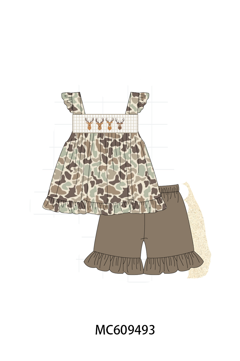 ETA MARCH 2026-po104 Camouflage deer embroidery collection