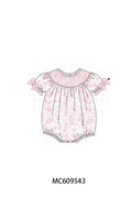 ETA MARCH 2026-po104 Pink rose smocked collection