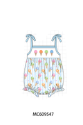 ETA MARCH 2026-po104 Blue ice cream embroidery stripe collection