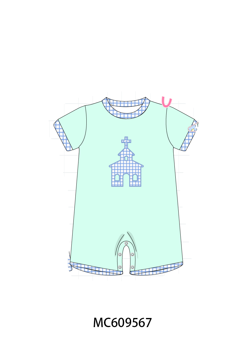ETA MARCH 2026-po104 Pink&green castle applique floral collection