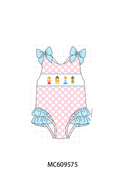 ETA MARCH 2026-po104 Pink princess embroidery swimsuit collection