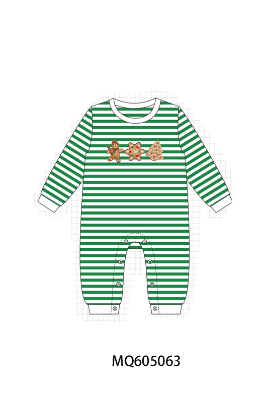 PO91 Green christmas gingerbread applique collection - ETA early November to LC