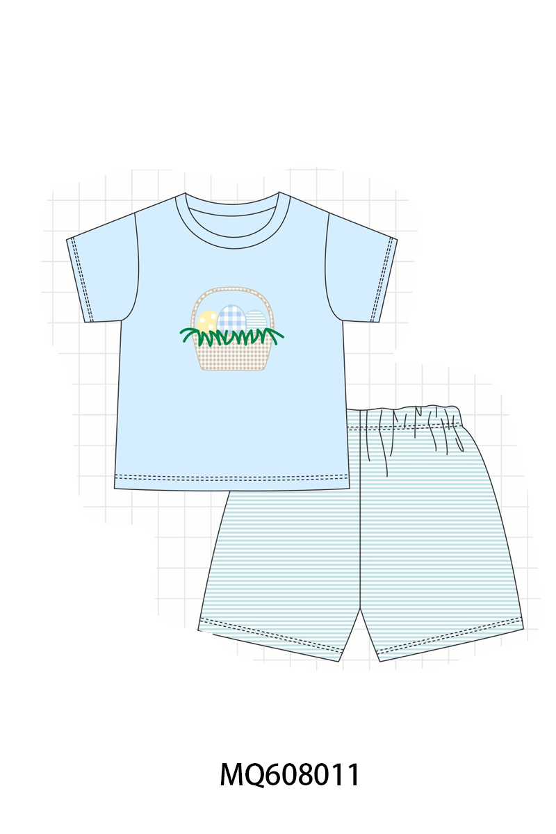 ETA MARCH 2026-po103 Pink&blue easter egg applique collection