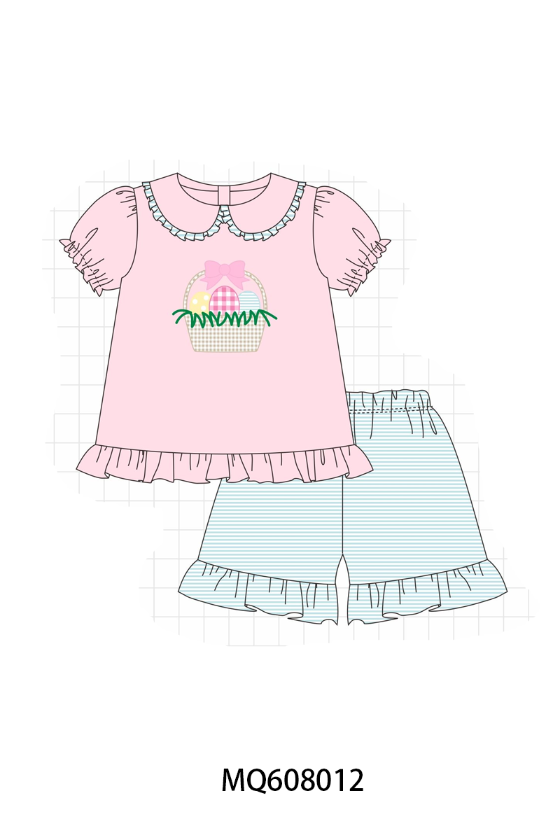 ETA MARCH 2026-po103 Pink&blue easter egg applique collection