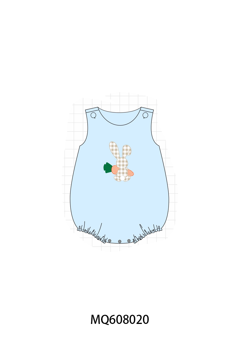 ETA MARCH 2026-po103 Pink&blue easter bunny carrot applique collection