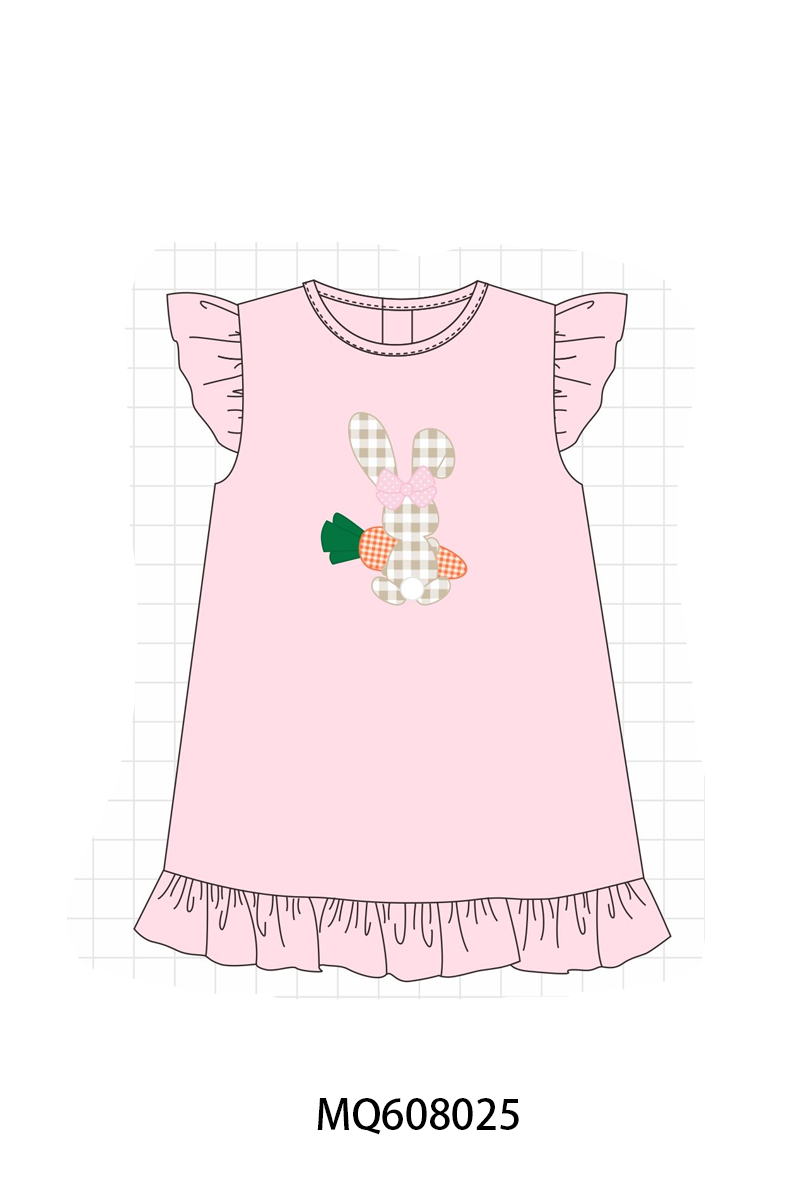 ETA MARCH 2026-po103 Pink&blue easter bunny carrot applique collection