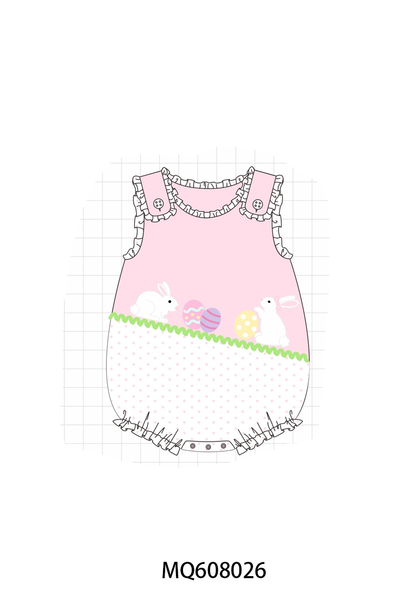 ETA MARCH 2026-po103 Pink easter bunny egg ruffle collection
