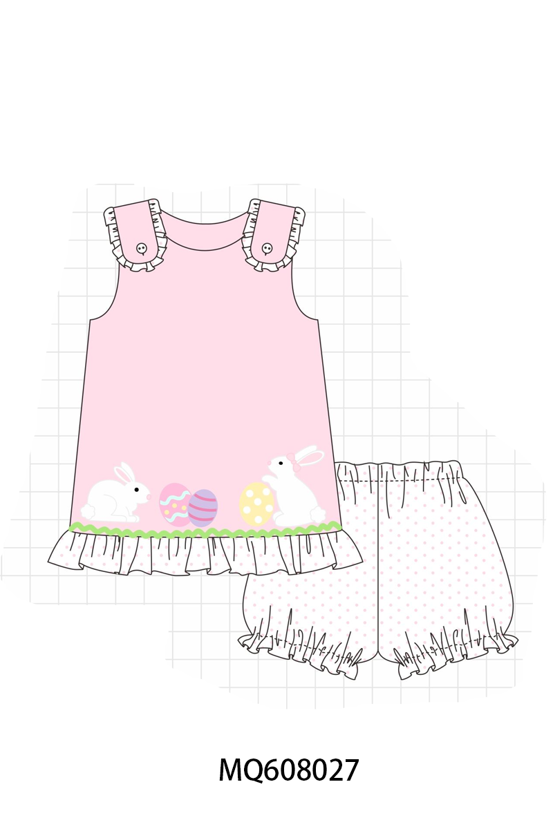 ETA MARCH 2026-po103 Pink easter bunny egg ruffle collection