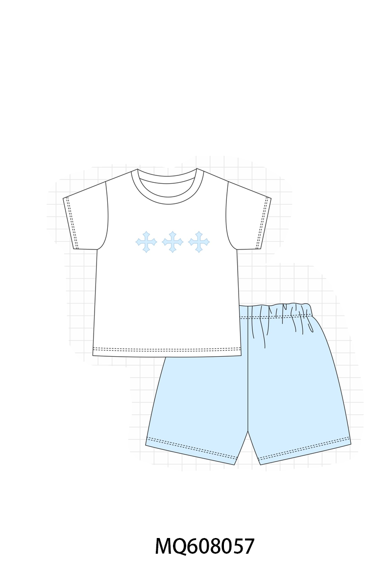 ETA MARCH 2026-po103 Blue easter cross embroidery collection
