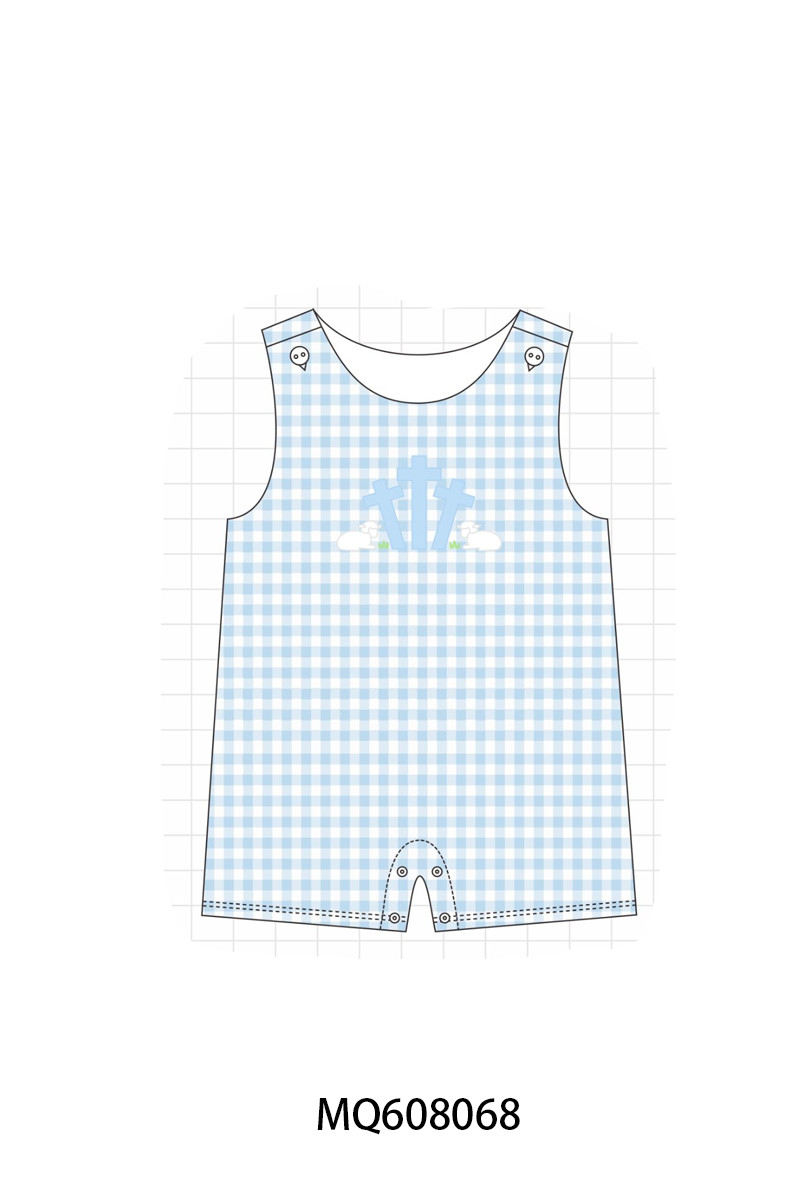 ETA MARCH 2026-po103 Pink&blue gingham cross sheep collection
