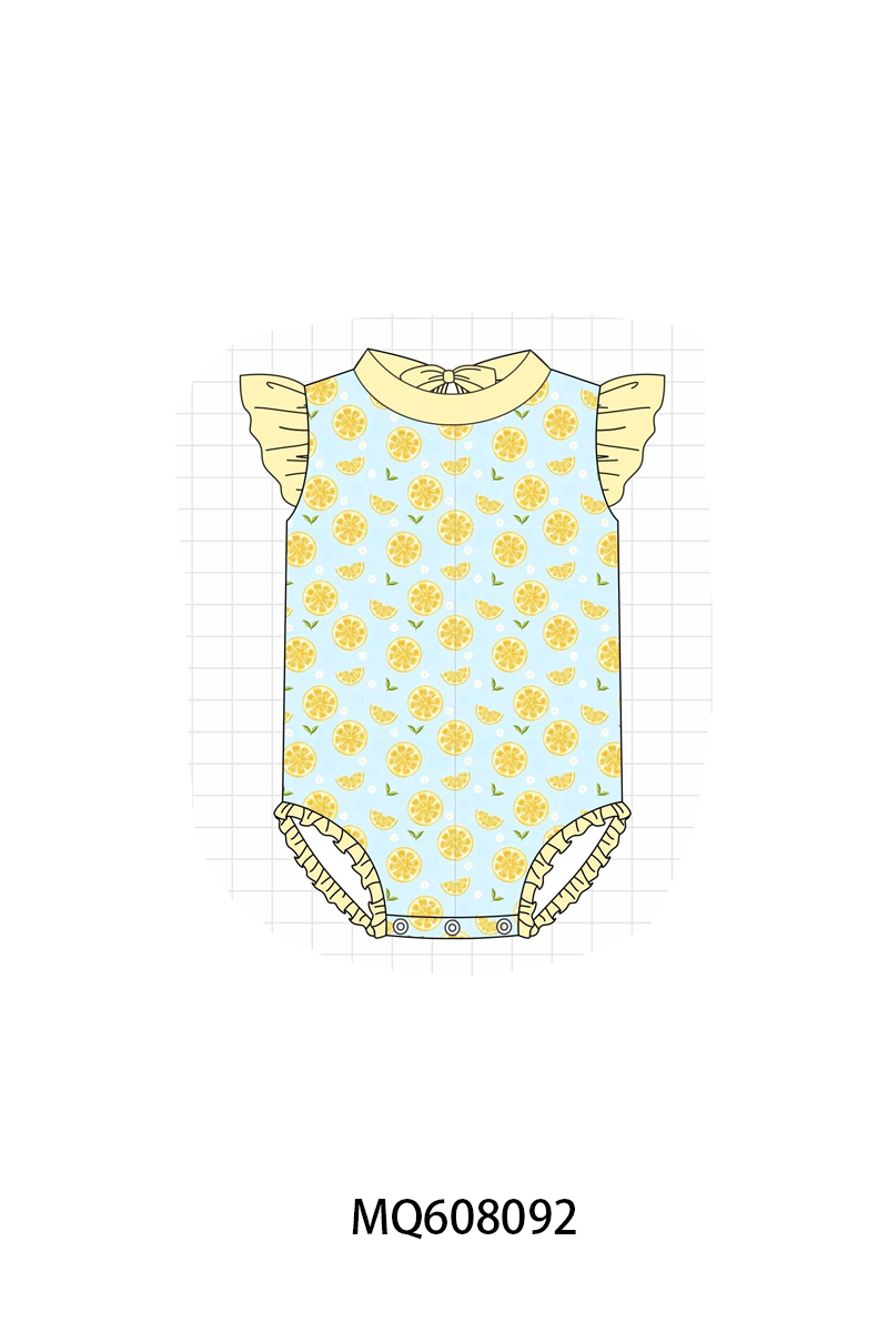 ETA MARCH 2026-po103 Yellow lemon print swimsuit collection